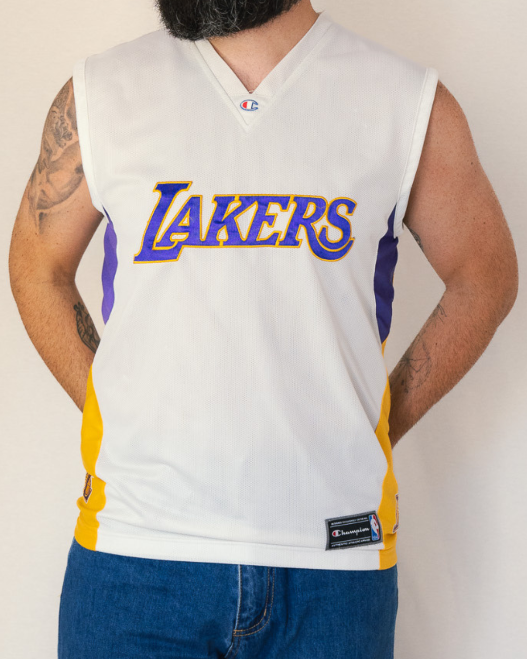 CAMISETA CHAMPION NBA LAKERS 90S · T - S