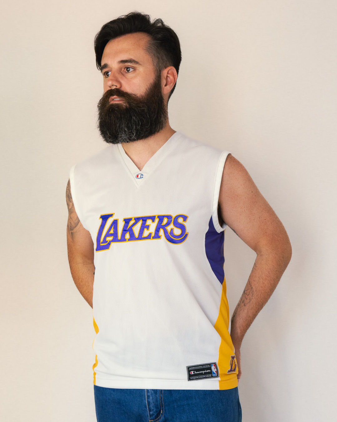 CAMISETA CHAMPION NBA LAKERS 90S · T - S