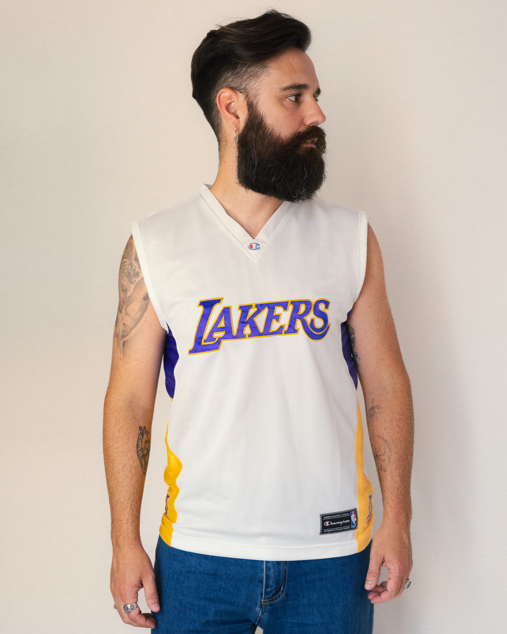 CAMISETA CHAMPION NBA LAKERS 90S · T - S