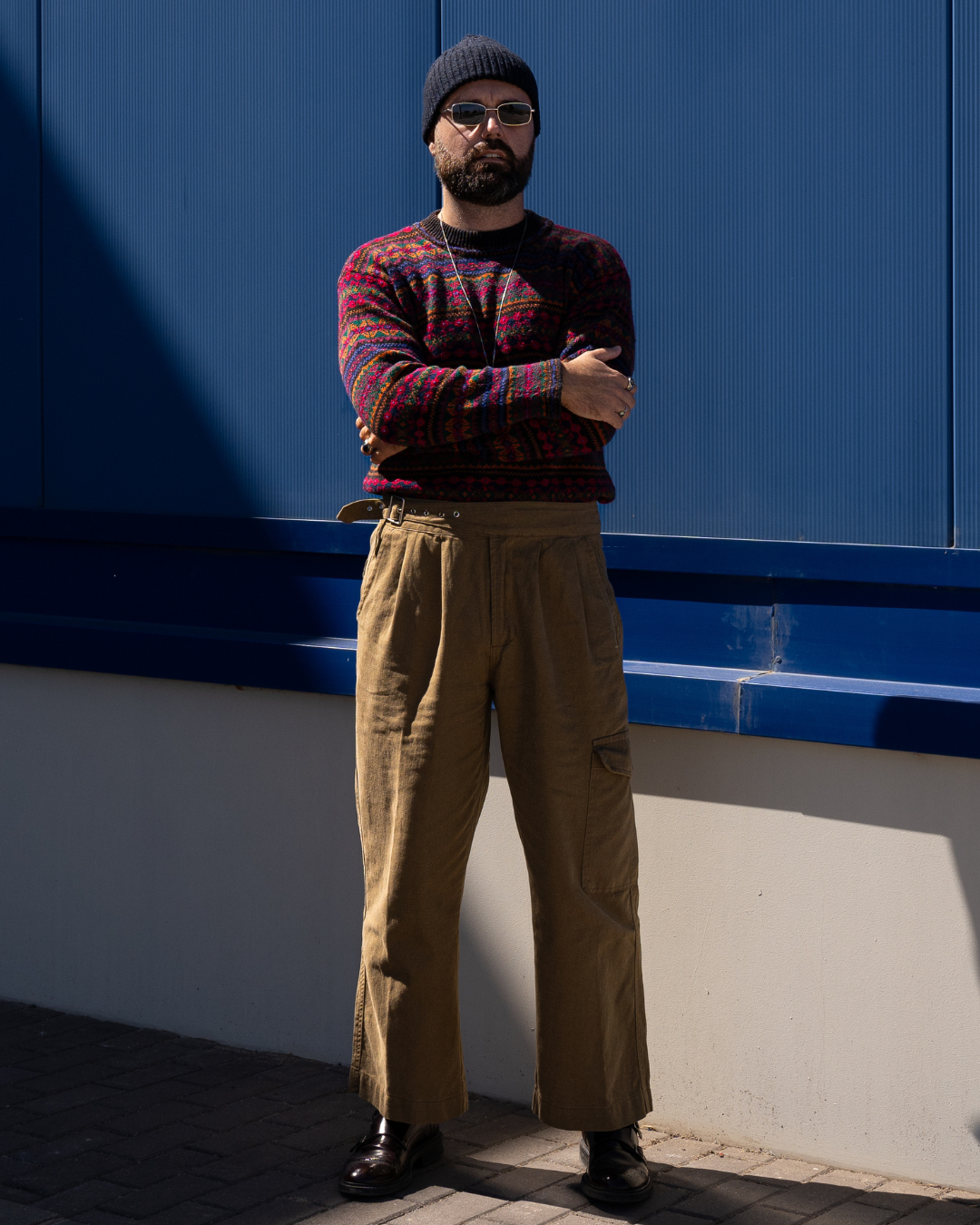 PANTALON GURKHA CARGO · T - L [ 42-44 en EU ]