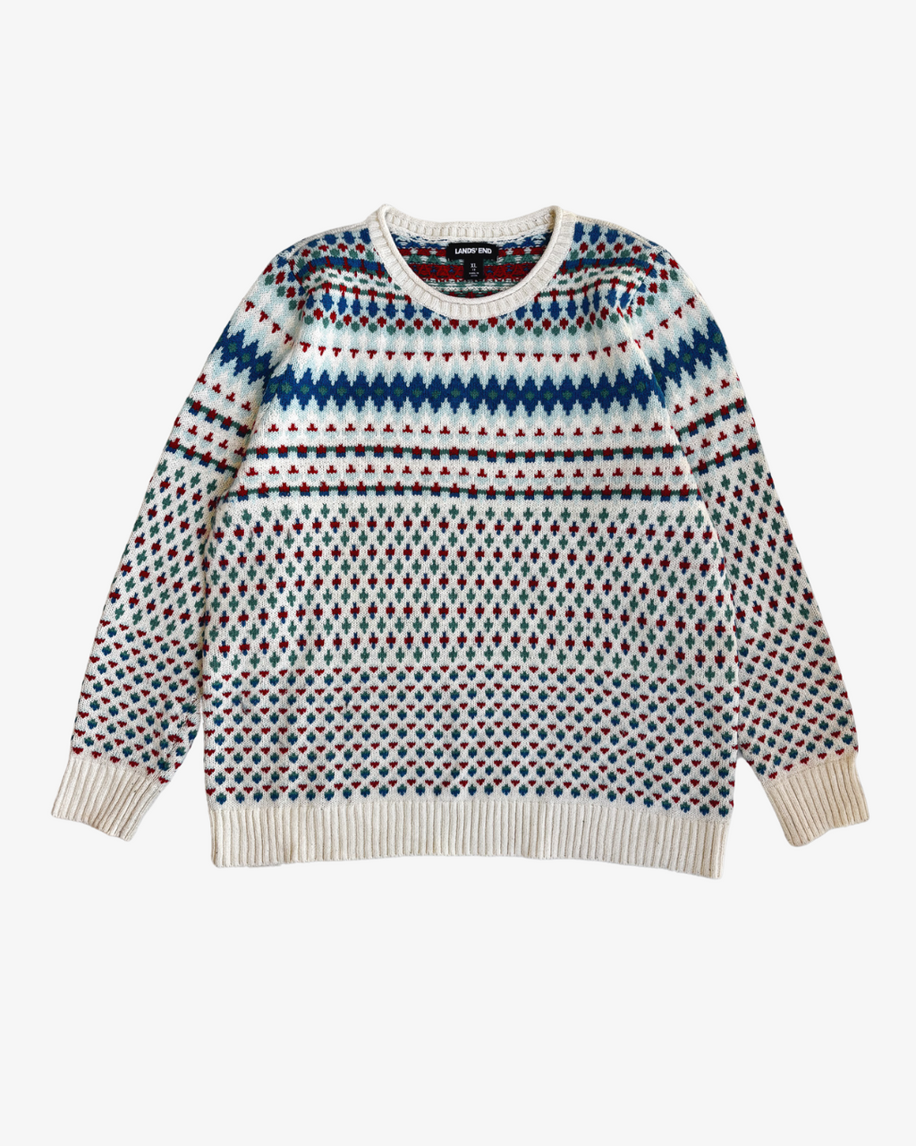 JERSEY GEOMÉTRICO CUELLO REDONDO · T - XL