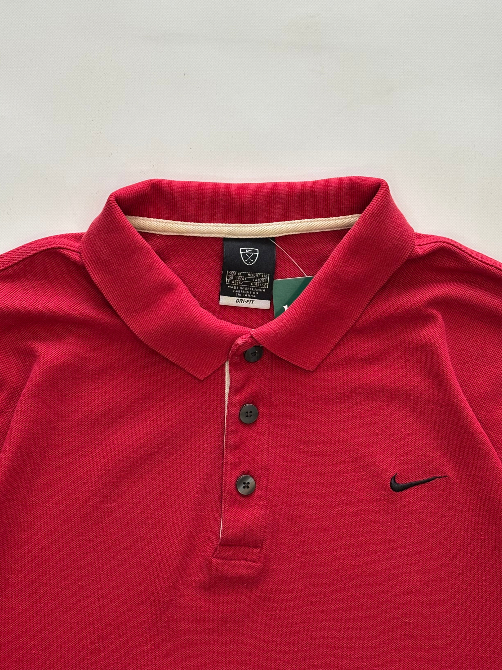 POLO NIKE DRI-FIT ROJO VINTAGE – TALLA M