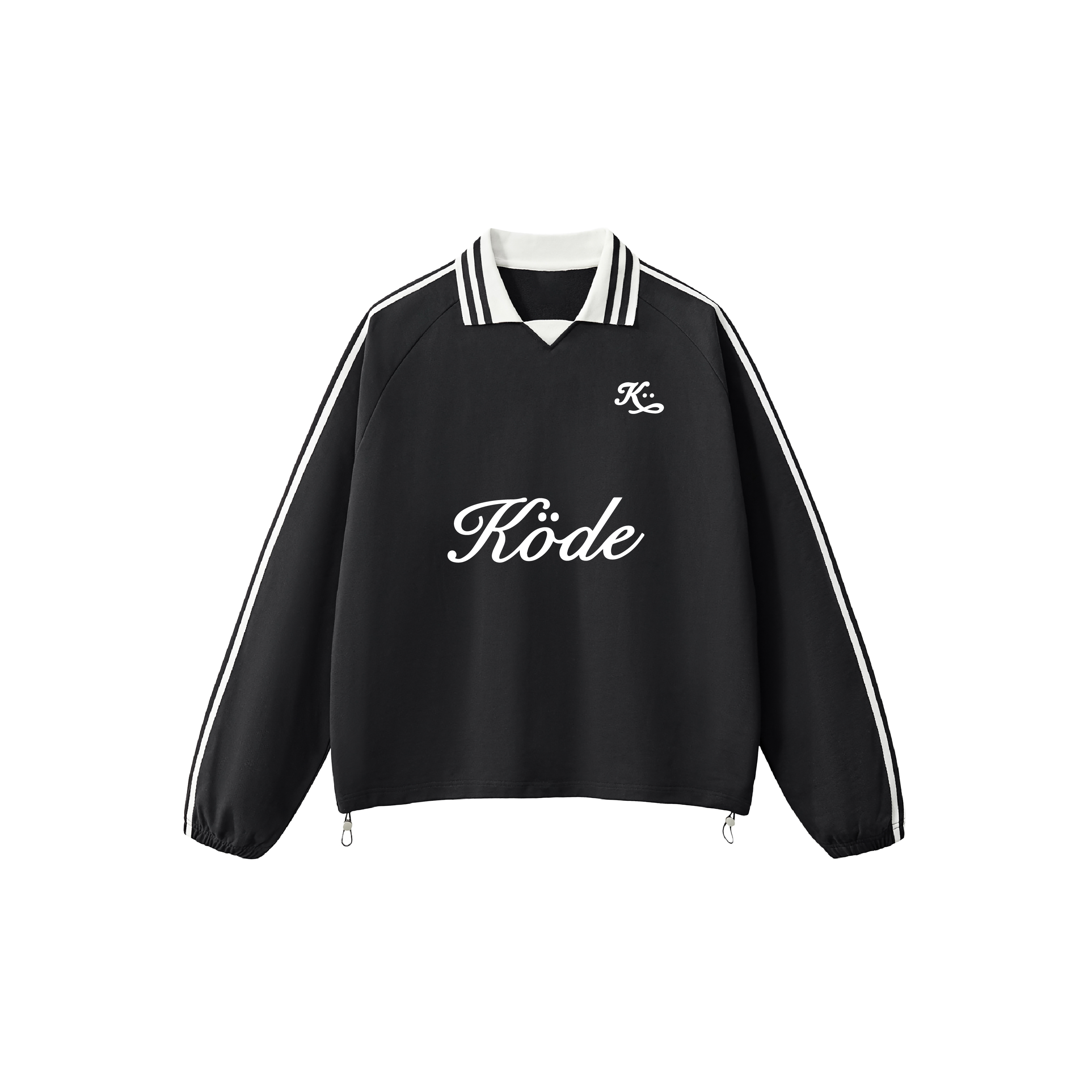 Sudadera Cuello Polo Ajustable - Black