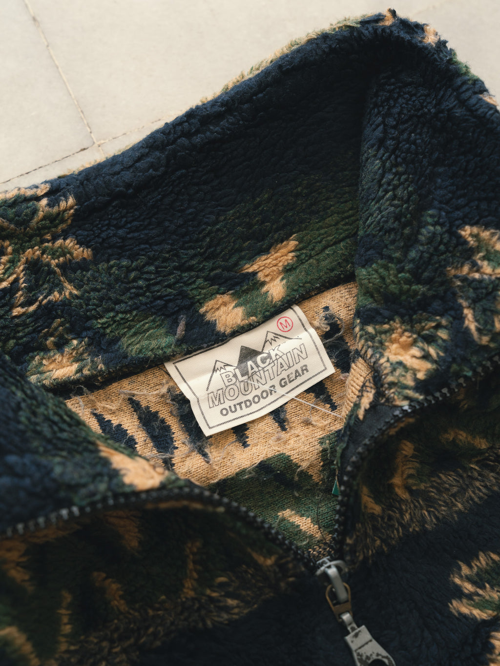 Fleece Vintage Black Mountain Outdoor Gear (M)