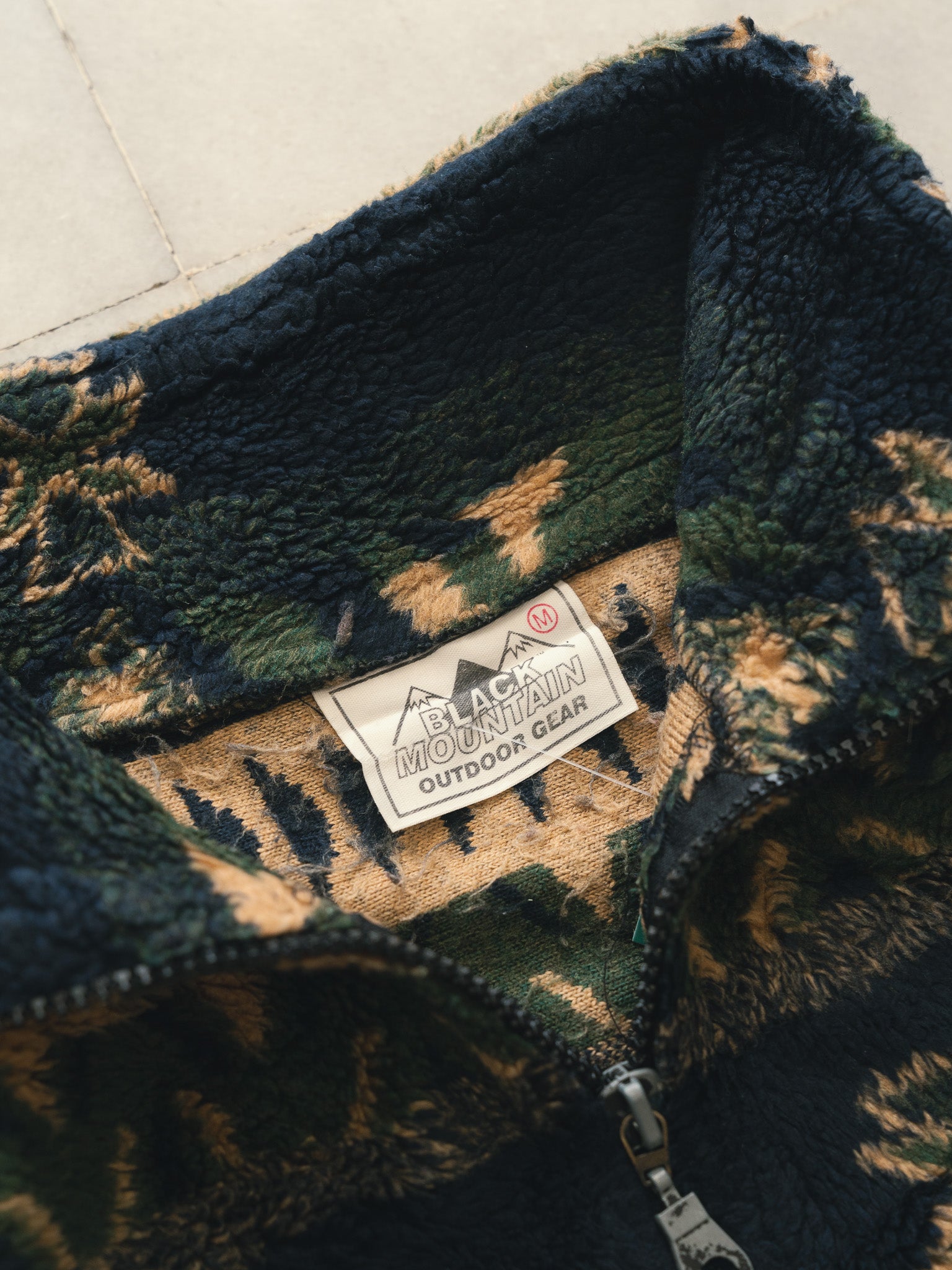 Fleece Vintage Black Mountain Outdoor Gear (M)