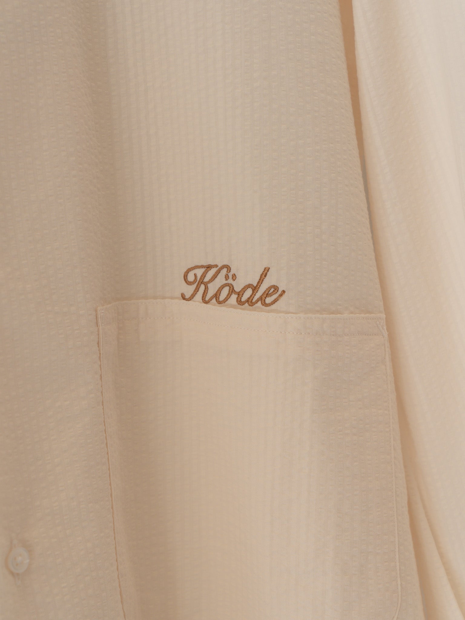 Seersucker Studio Shirt – Off White