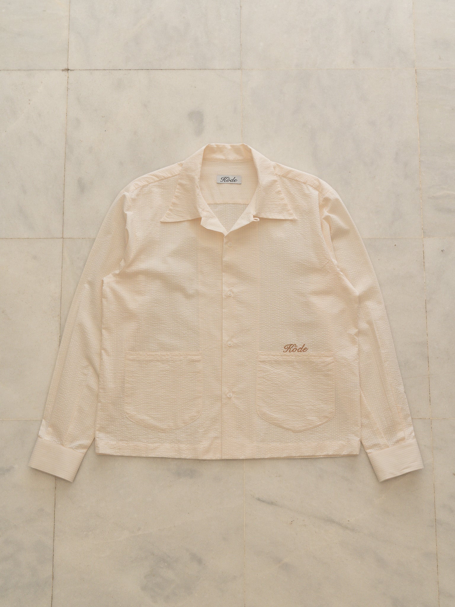 Seersucker Studio Shirt – Off White