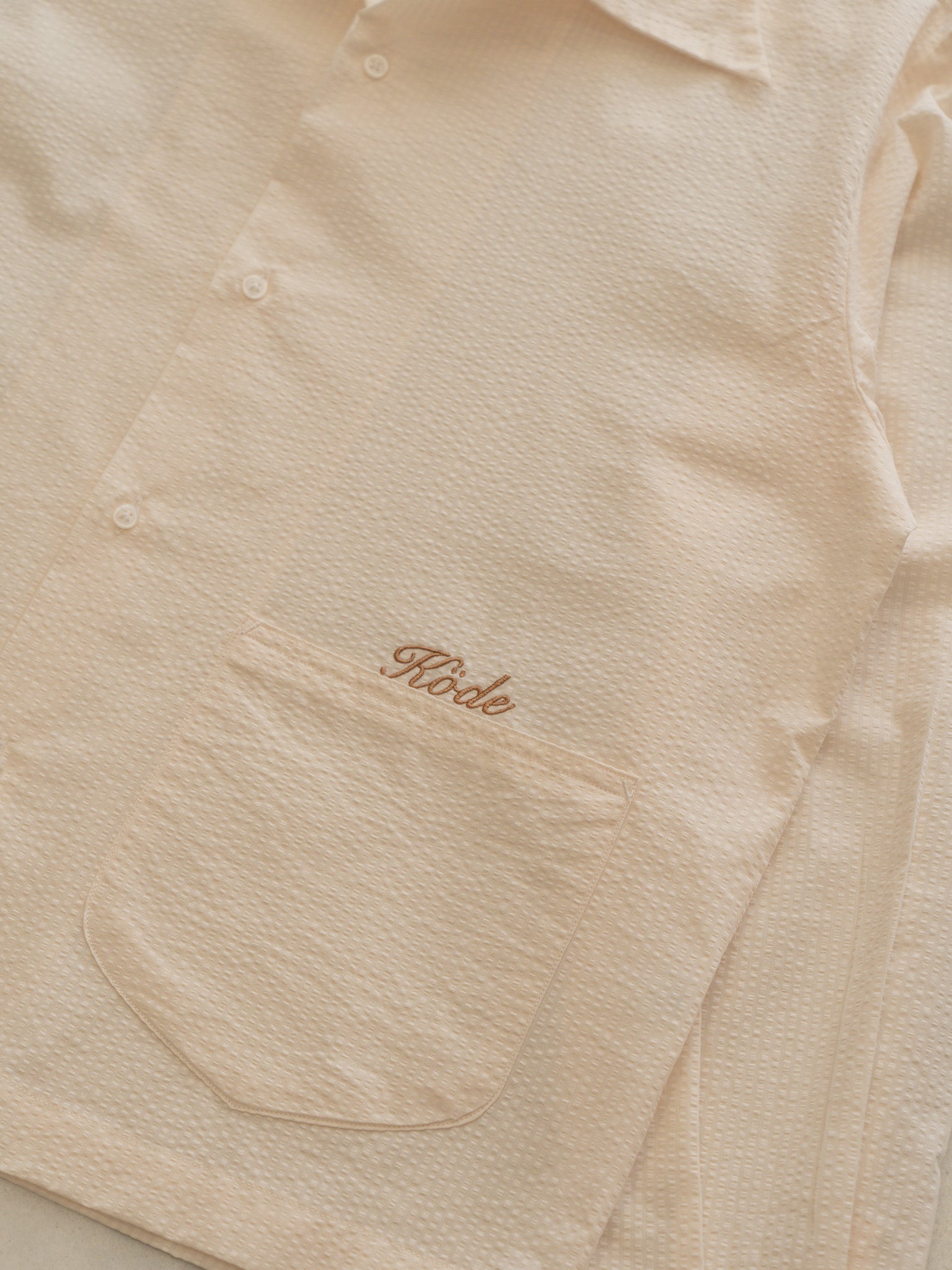 Seersucker Studio Shirt – Off White