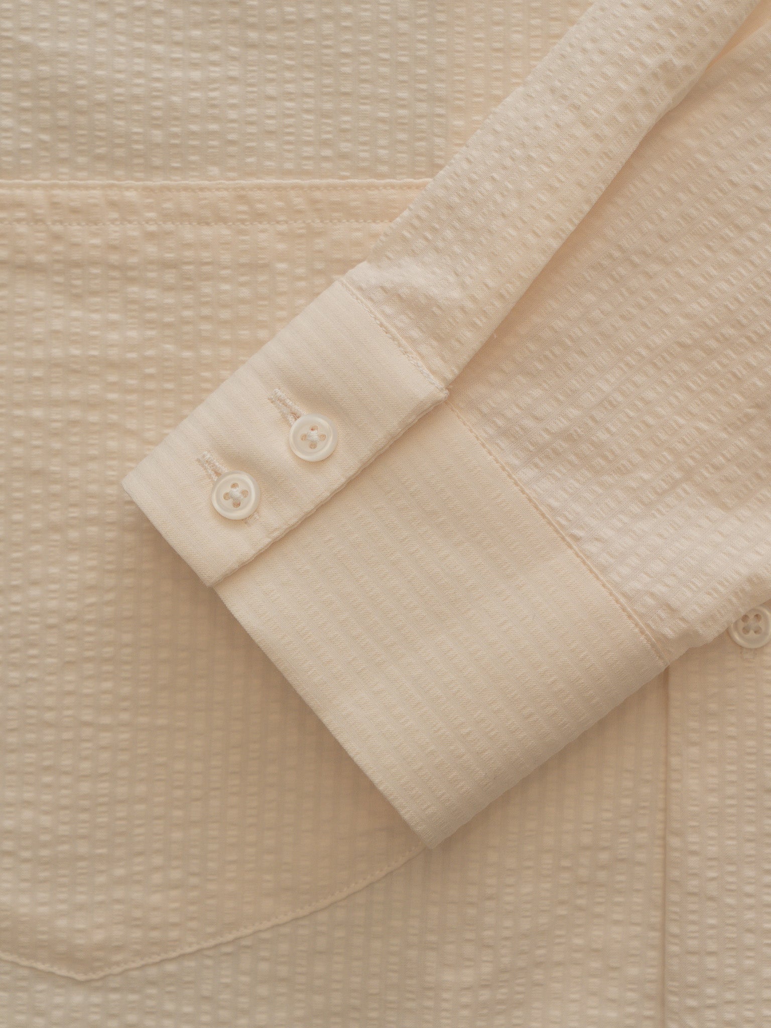 Seersucker Studio Shirt – Off White