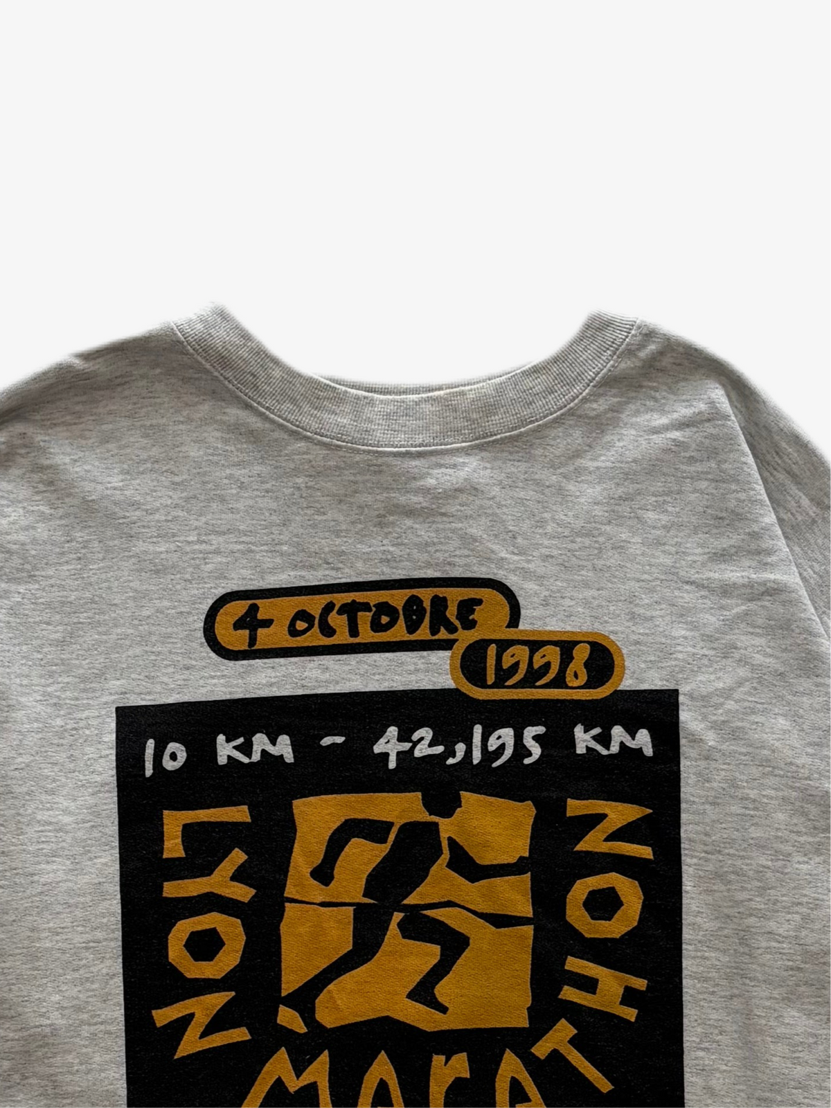SUDADERA VINTAGE ASICS LYON MARATHON 1998 - TALLA L