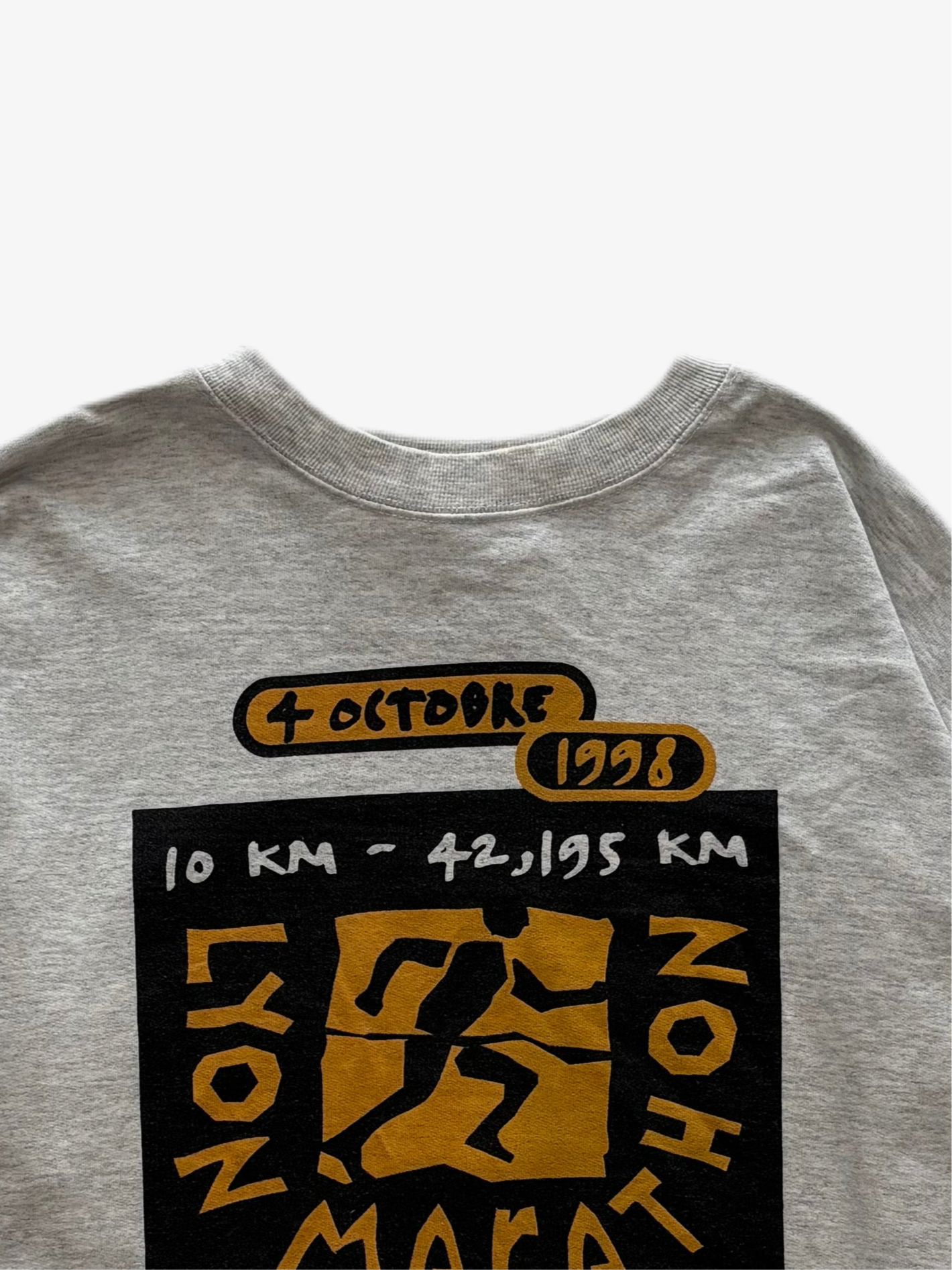 SUDADERA VINTAGE ASICS LYON MARATHON 1998 - TALLA L
