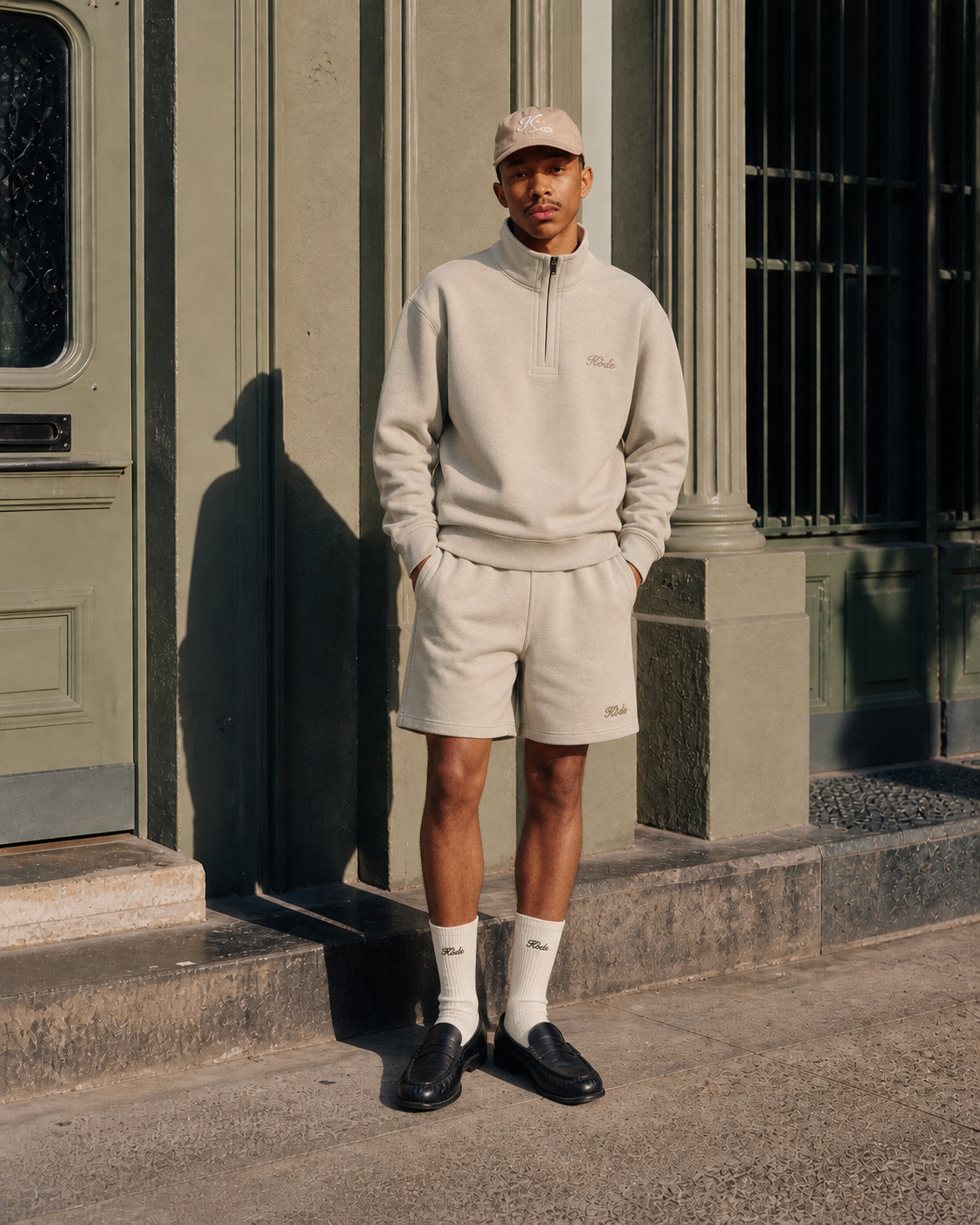 KÖDE Half Zip — Sudadera con Logo Bordado