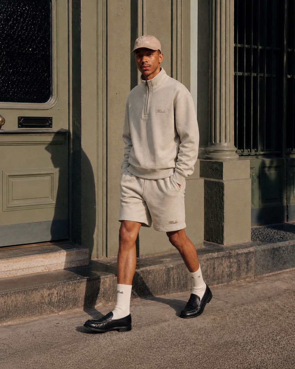 KÖDE Half Zip — Sudadera con Logo Bordado