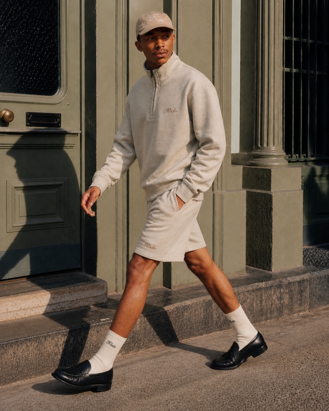 KÖDE Half Zip — Sudadera con Logo Bordado
