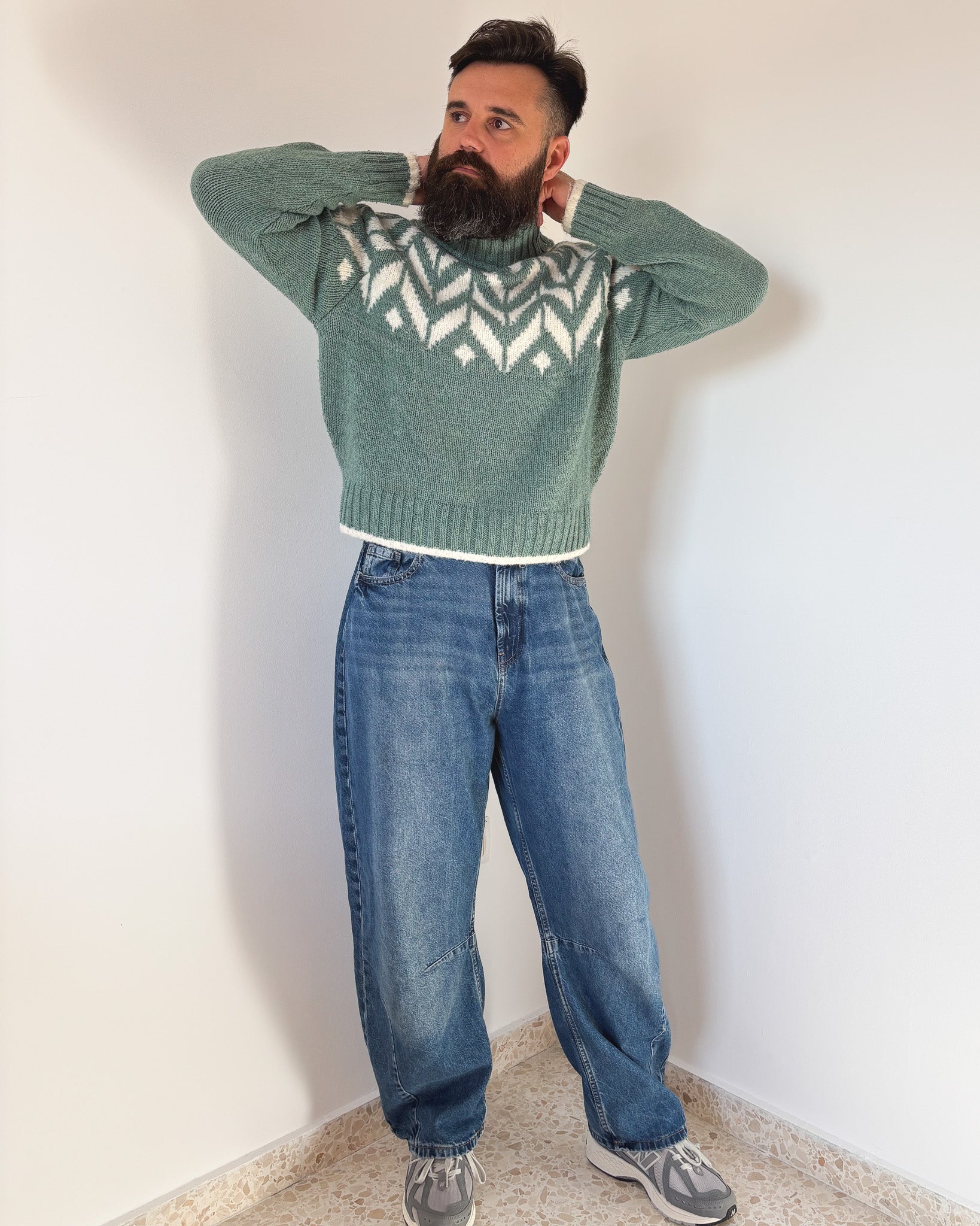 JERSEY CROPPED CUELLO PERKINS · T - M