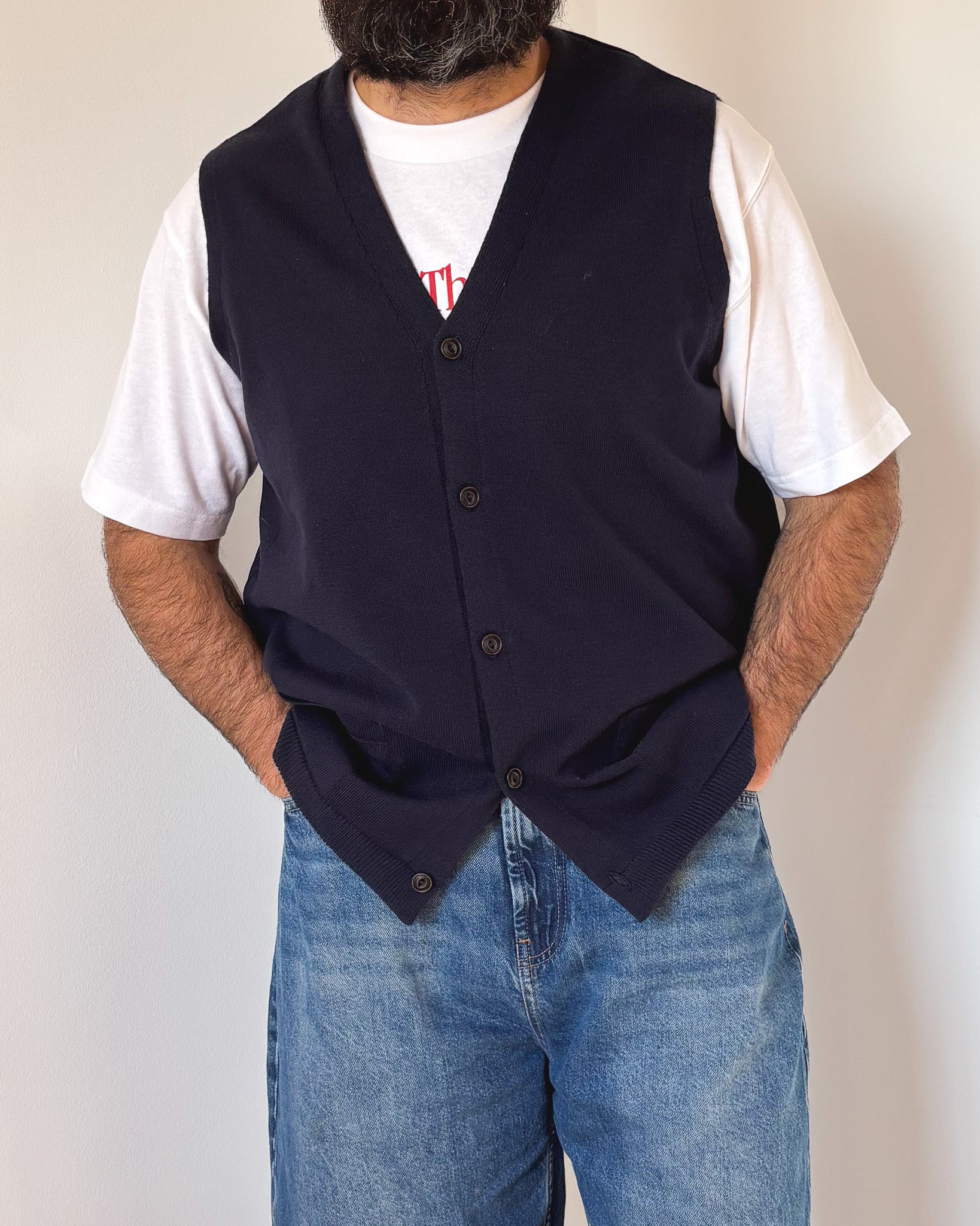 CHALECO ABOTONADO RELAXED FIT · T - XL
