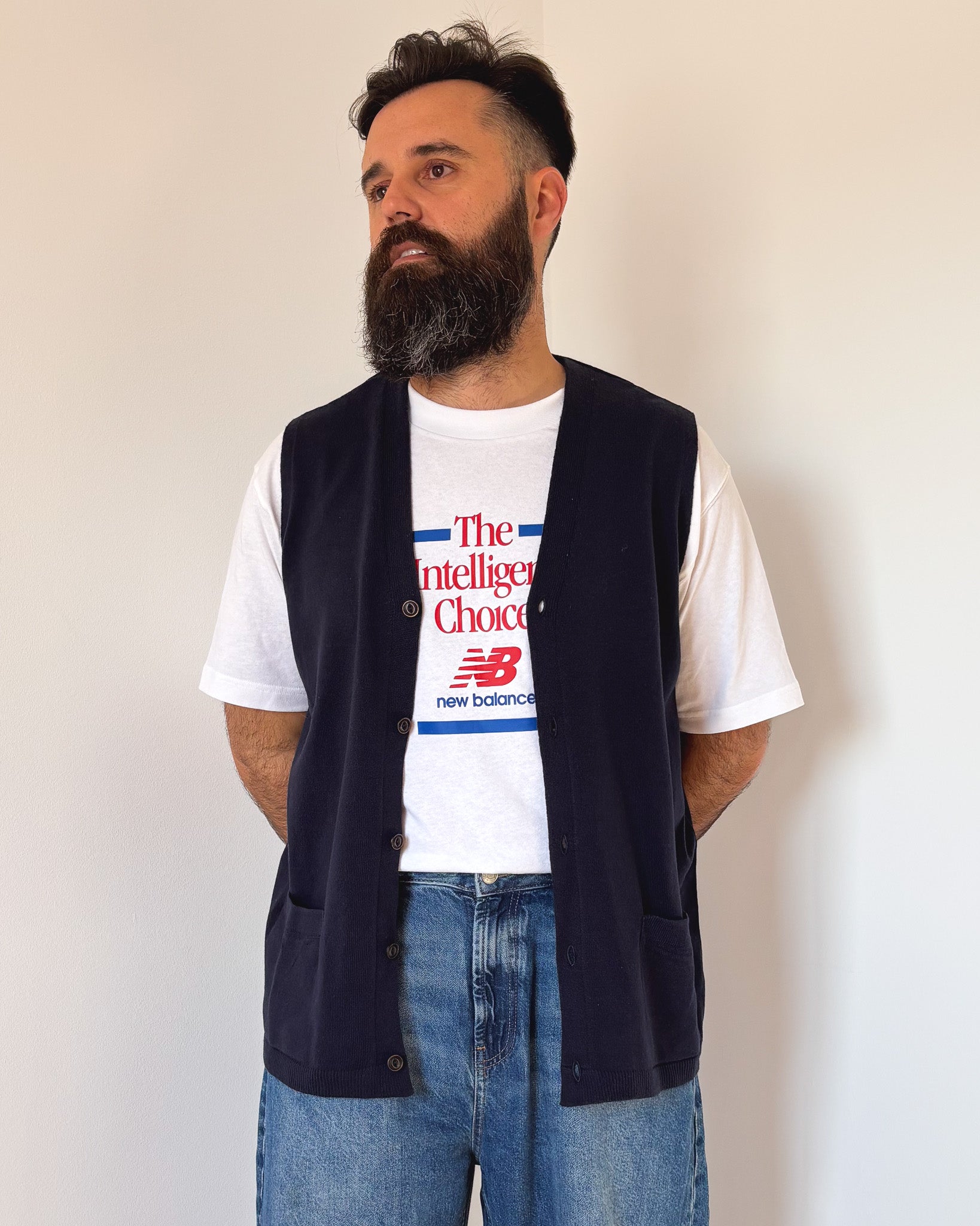 CHALECO ABOTONADO RELAXED FIT · T - XL