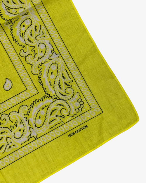 BANDANA ALGODÓN AMARILLA