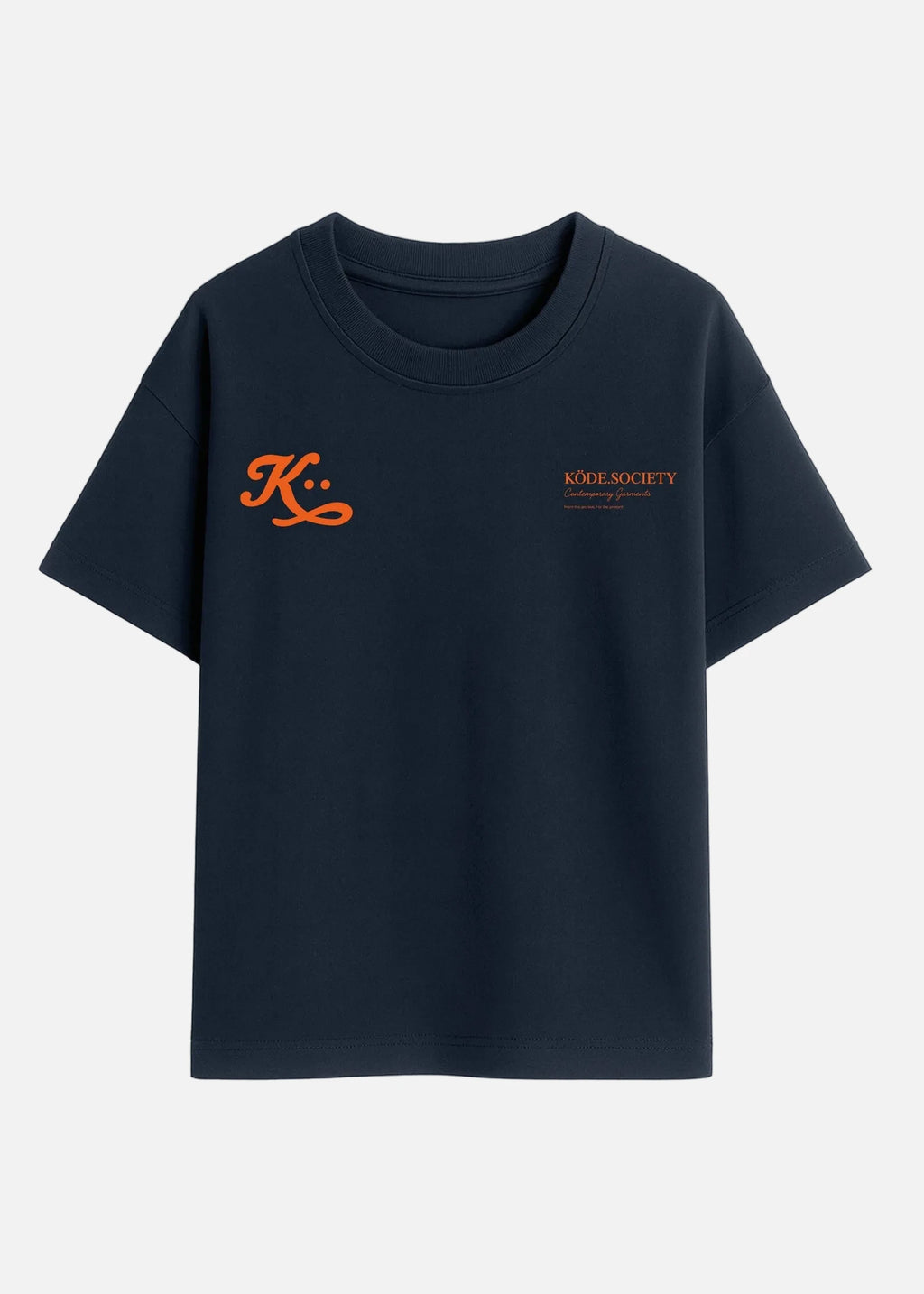 CAMISETA KÖDE SIGNATURE MARINO / NARANJA