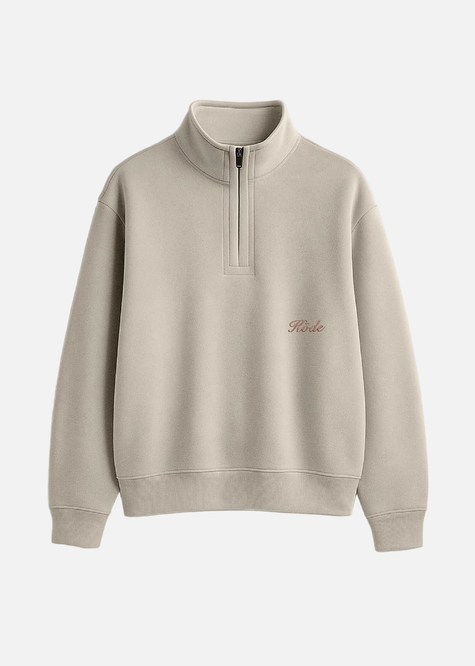 KÖDE Half Zip — Sudadera con Logo Bordado