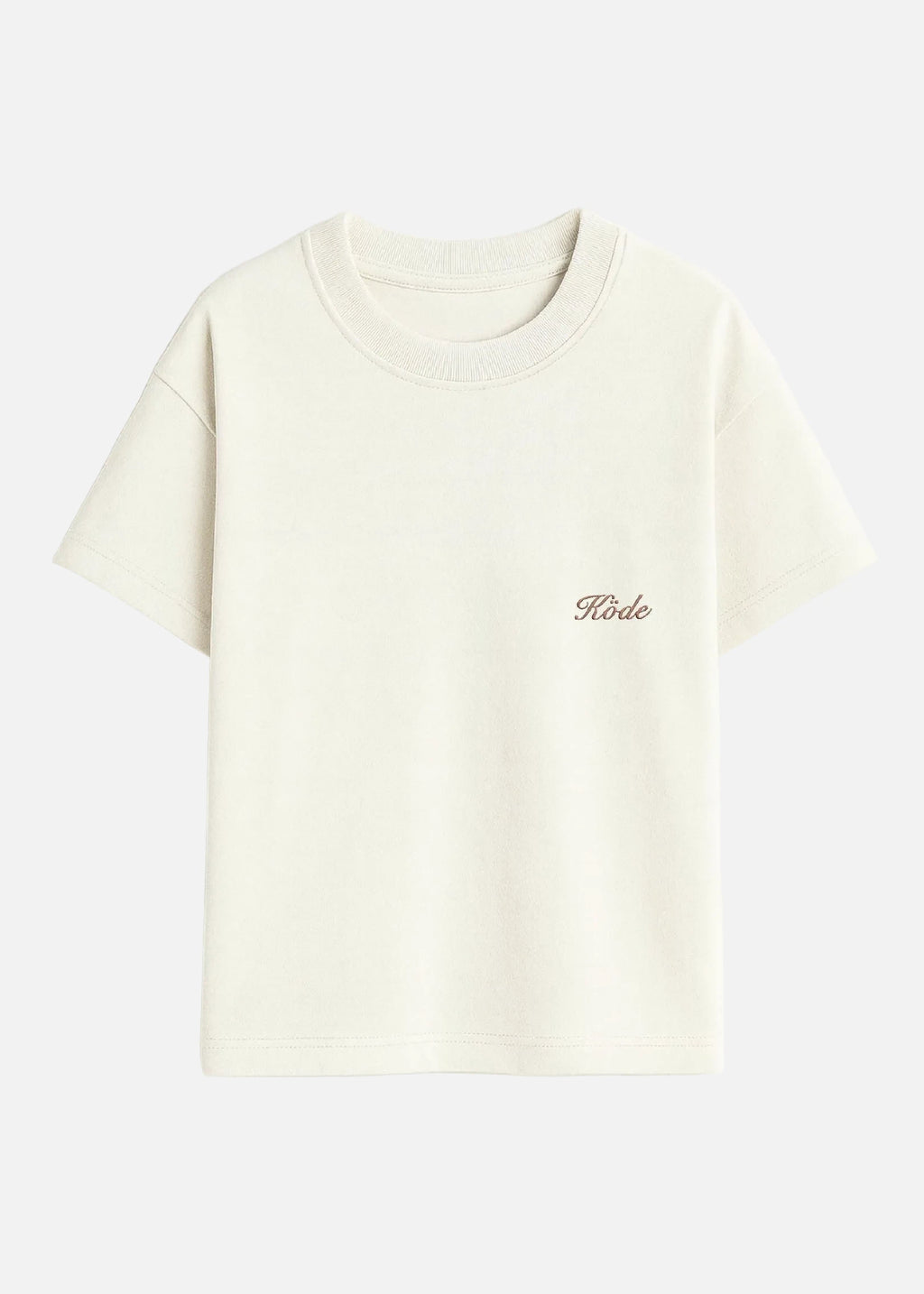 KÖDE CAMISETA ESENCIAL CREMA — LOGO BORDADO 3D