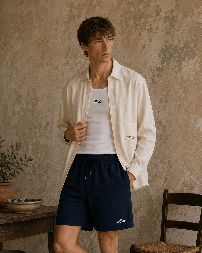 Seersucker Studio Shirt – Off White