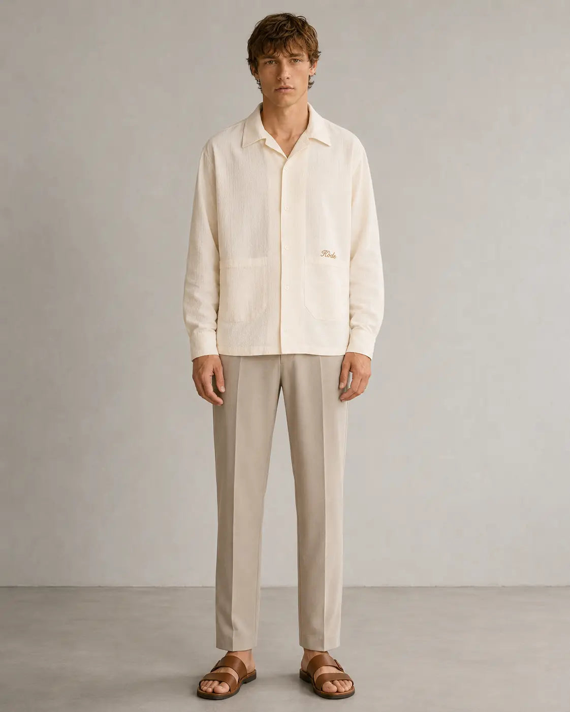 Seersucker Studio Shirt – Off White
