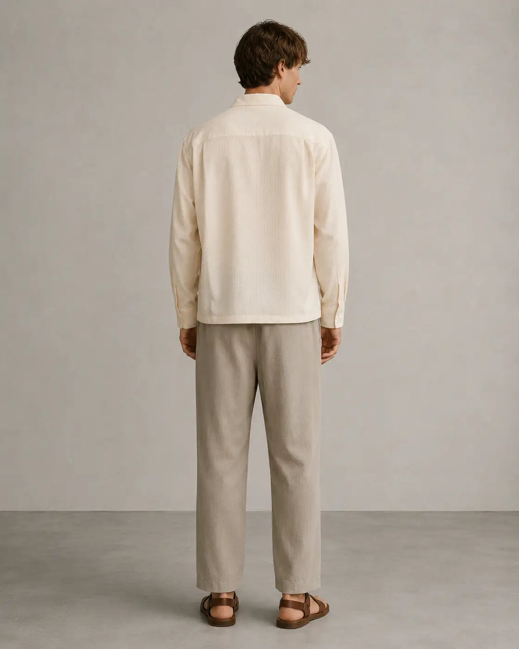 Seersucker Studio Shirt – Off White