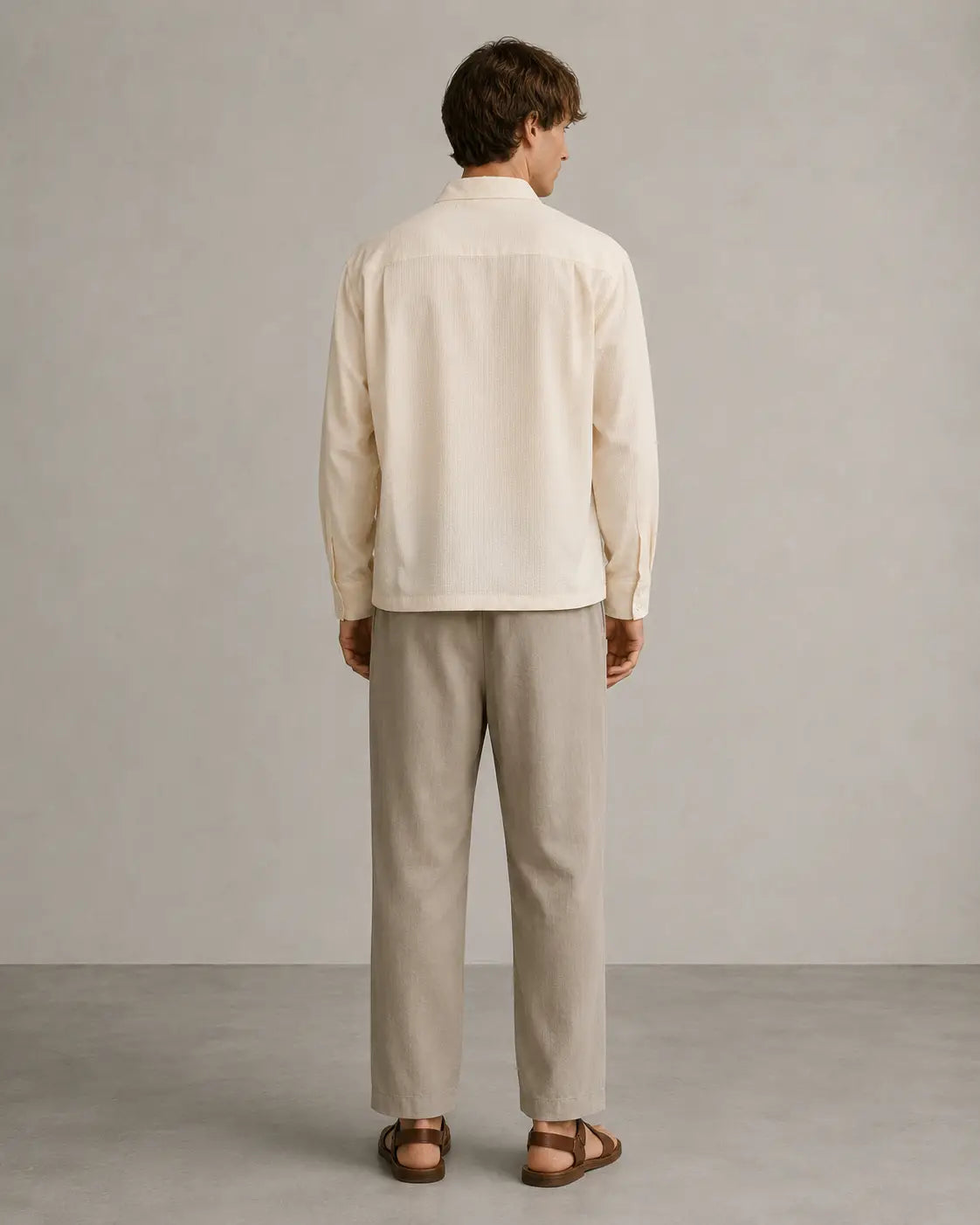 Seersucker Studio Shirt – Off White
