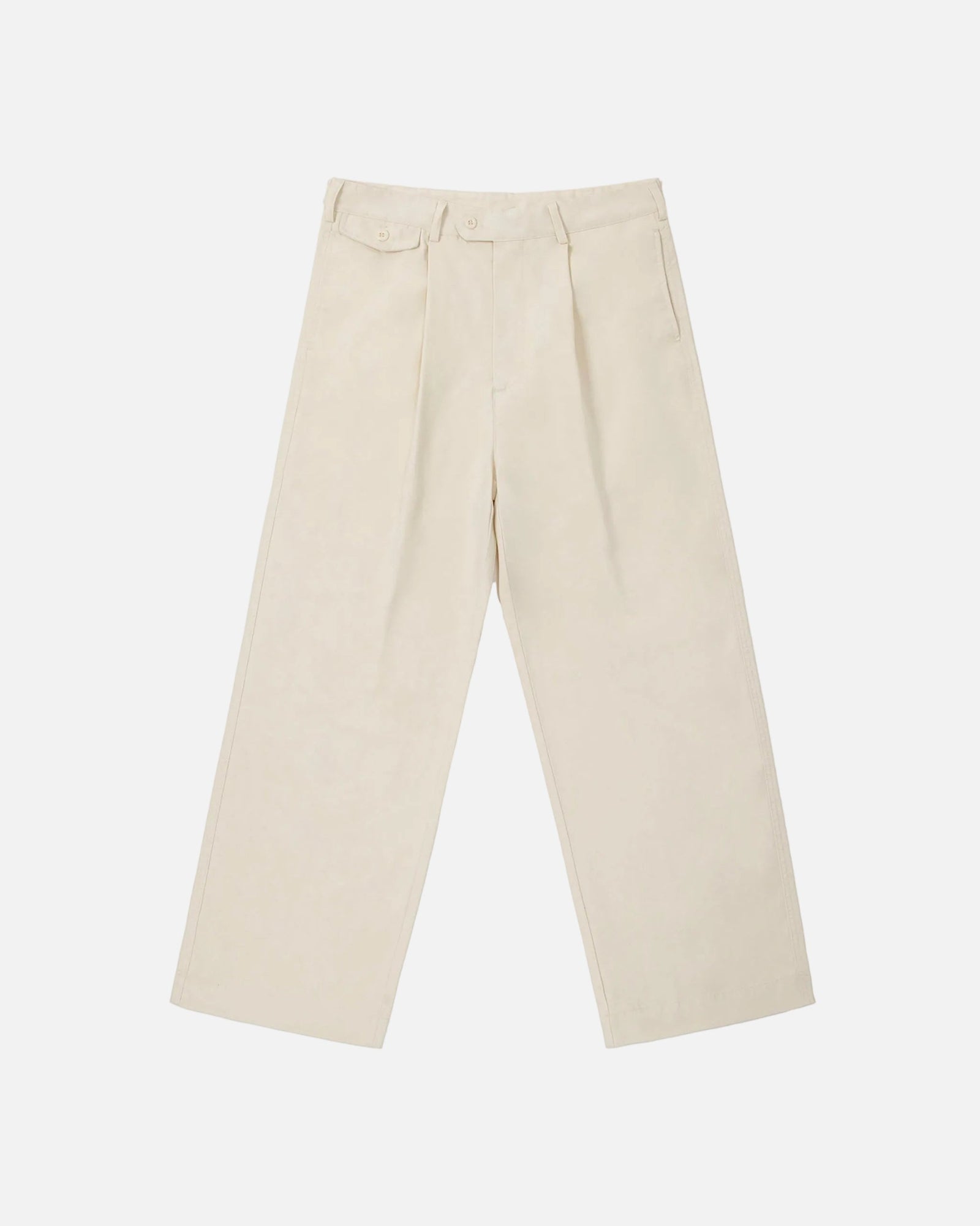 Pantalón recto de algodón KÖDE — Natural
