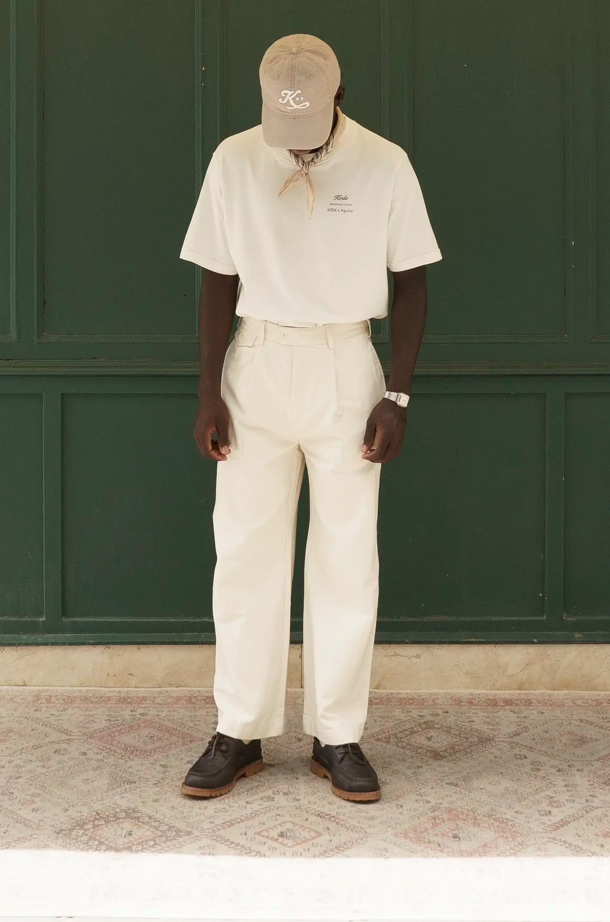 KÖDE Straight Cotton Trousers — Natural